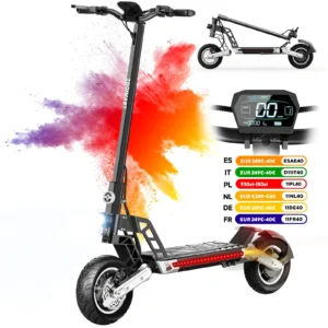 G2 Electric Scooter adult, range 40-45KM, 500 motor W (Crest W), 48V 10.4Ah, Double Suspension,TODIMART