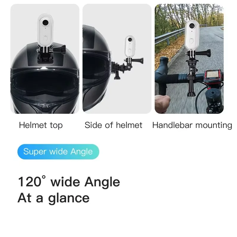 Caméra casque moto 4K, Dashcam vélo 1080P, Mini caméra action sport, Enregistreur vidéo cyclisme, Caméra corporelle police/sécurité – Image 4