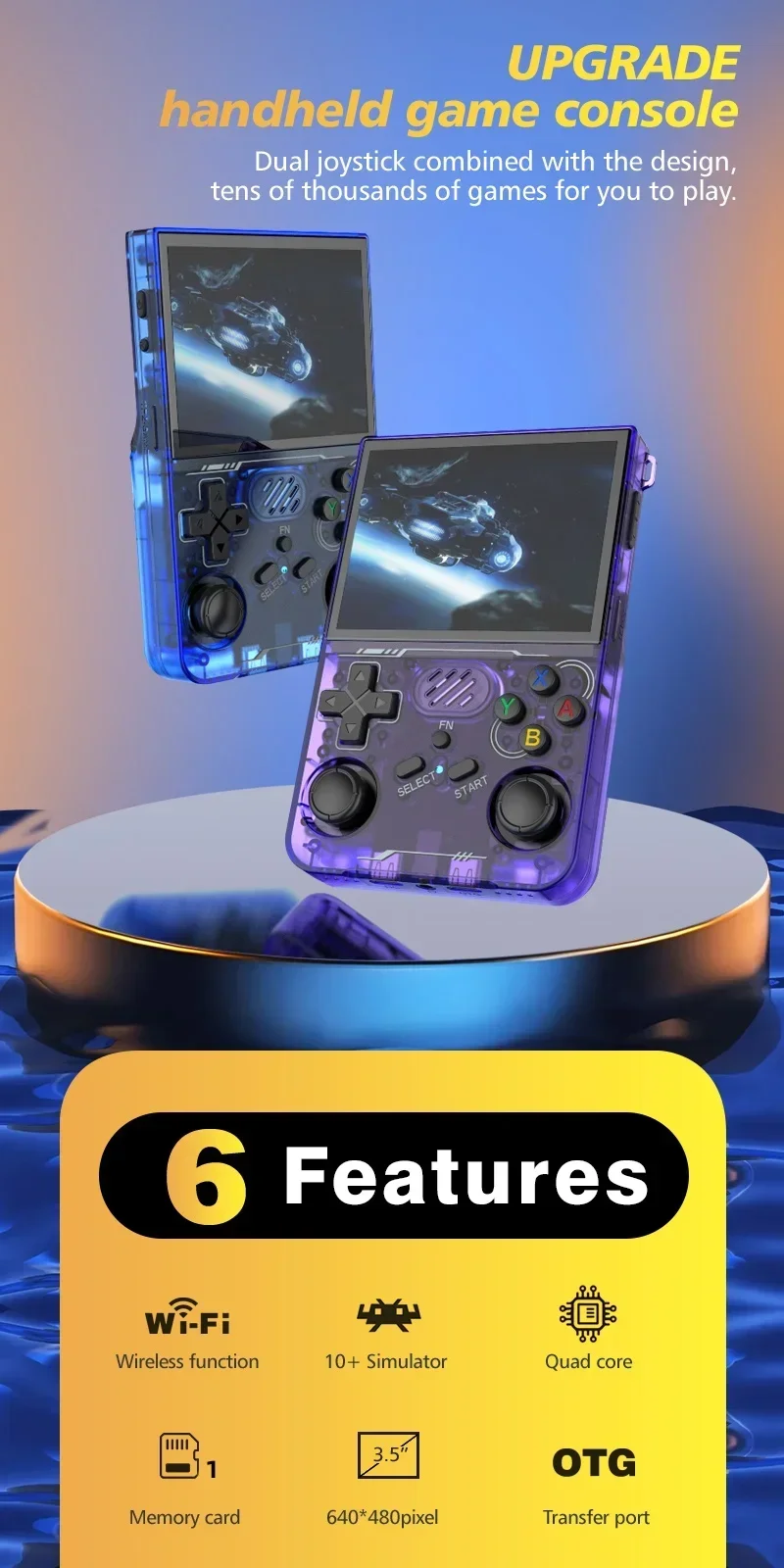 Console rétro portable R36XX, BOYHOM gaming, Émulateur PSP PS1 portable, Console de poche rétro 2026, Cadeau gaming vintage – Image 13