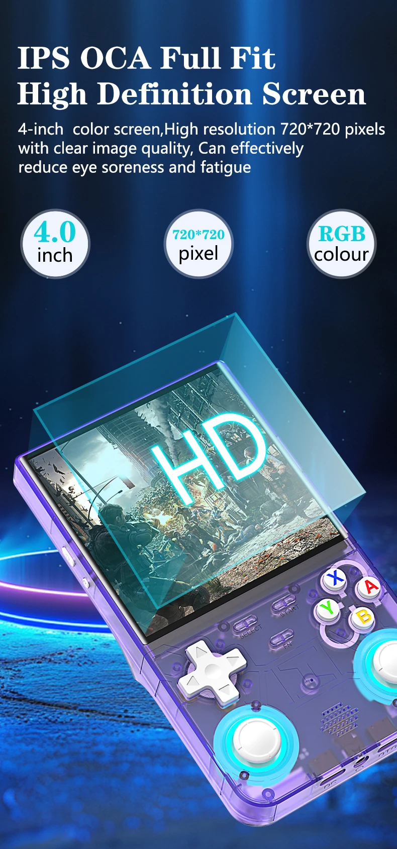 Console rétro R36 Ultra, Émulateur portable 4 pouces, Console 20000 jeux, R36S vs R36 Ultra, Console de poche PSP PS1 – Image 18