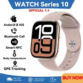 Watch Series 10 2026, Montre connectée GPS intégrée, Smartwatch appels Bluetooth, Montre sport étanche iOS Android, Meilleure alternative Watch 10