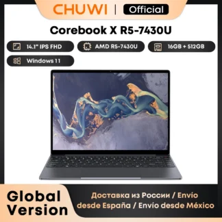 PC portable AMD Ryzen 5, Laptop 16 Go RAM pas cher, CHUWI CoreBook X 2026, Ordinateur portable 14 pouces travail, Laptop étudiant puissant