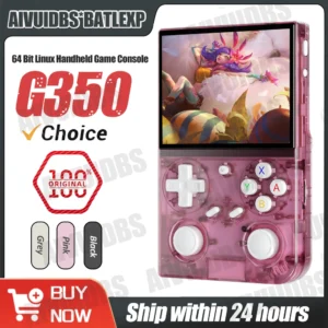 BATLEXP G350 Retro Handheld Game Console Linux 64-bit System 3.5" IPS Screen RK3326 Portable Pocket Video Player 64GB 4000 Games