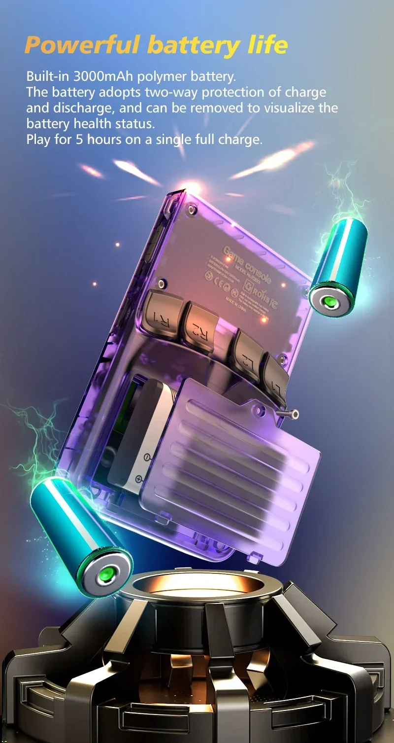 Console rétro portable R36XX, BOYHOM gaming, Émulateur PSP PS1 portable, Console de poche rétro 2026, Cadeau gaming vintage – Image 20