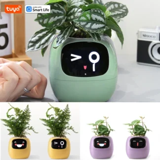 Tuya Ivy France, Pot de fleur intelligent AI, Capteur plante connecté WiFi, Ivy Smart Planter, Gadget plante interactive