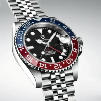 Montre-bracelet mécanique de luxe PAGANI DESIGN PD-1662 pour hommes, verre saphir, acier inoxydable, étanche 100 m, montre automatique.