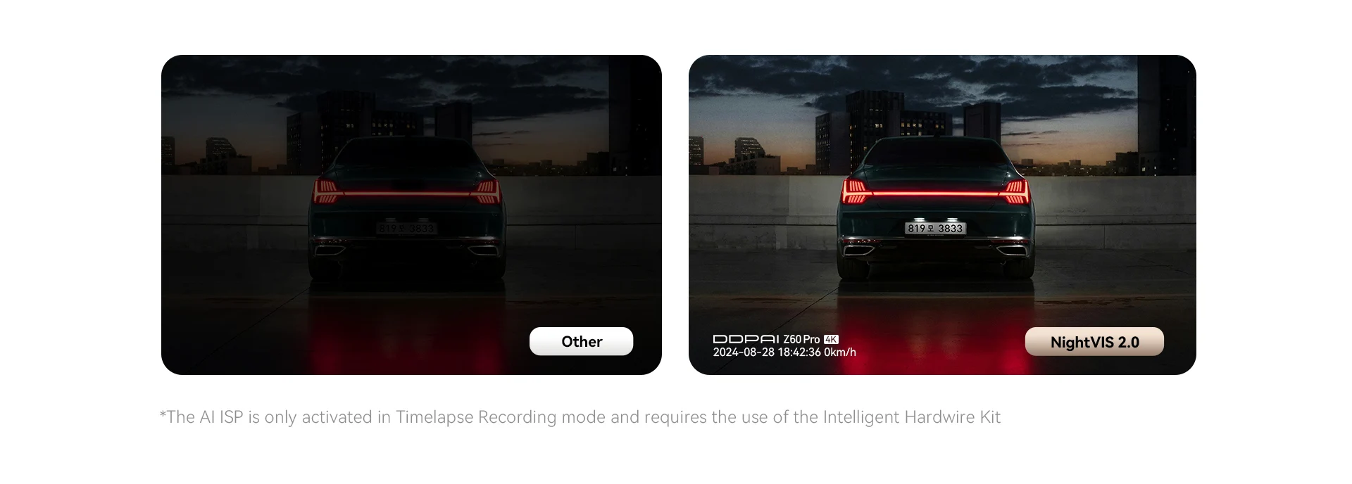 DDPAI Z60 Pro 4K Dash Cam | Capteur Sony STARVIS 2 IMX678 | Vision Nocturne IA | ADAS 2.0 & 4G Cloud – Image 24