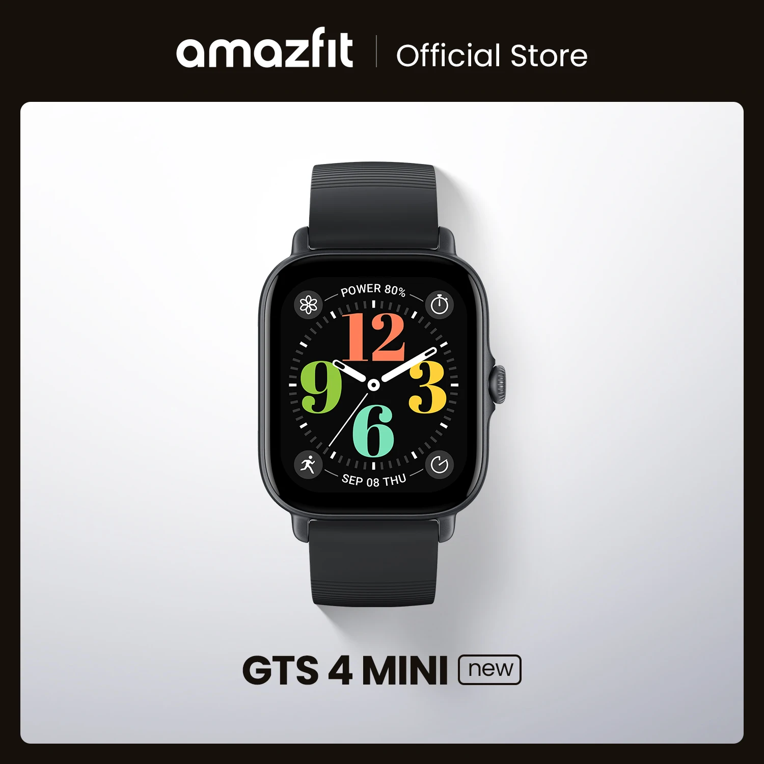 Montre connectée femme fine, Amazfit GTS 4 Mini prix, Smartwatch avec GPS, Montre sport Alexa, Suivi cardiaque 24h.