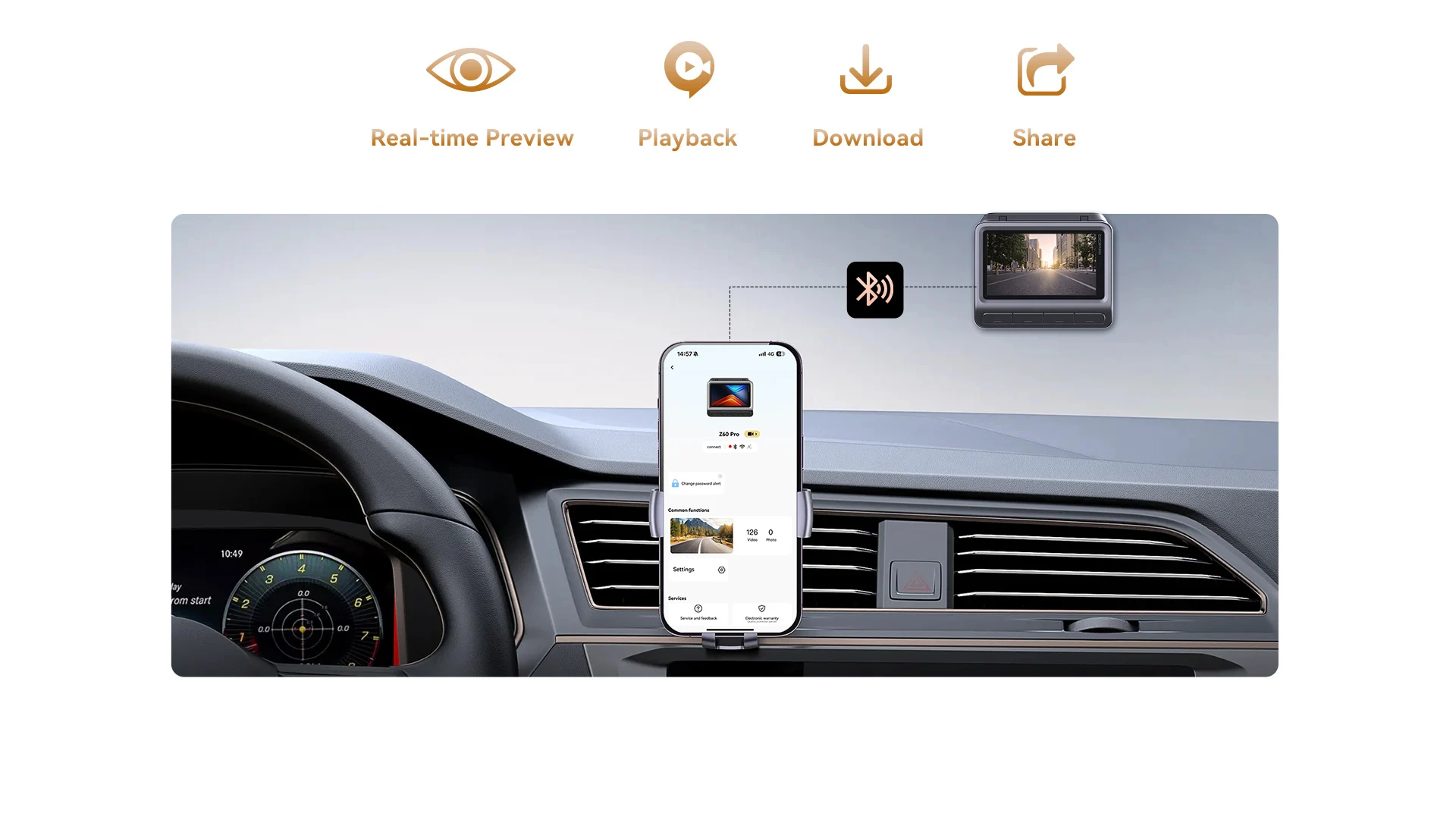 Dashcam 4K Sony Starvis 2, DDPAI Z60 Pro France, Caméra de voiture 4G, Meilleure Dashcam 2025, Vidéo protection voiture – Image 37