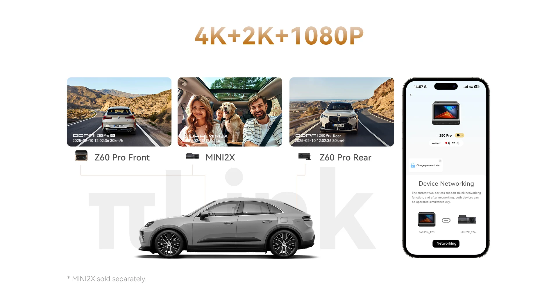 Dashcam 4K Sony Starvis 2, DDPAI Z60 Pro France, Caméra de voiture 4G, Meilleure Dashcam 2025, Vidéo protection voiture – Image 26