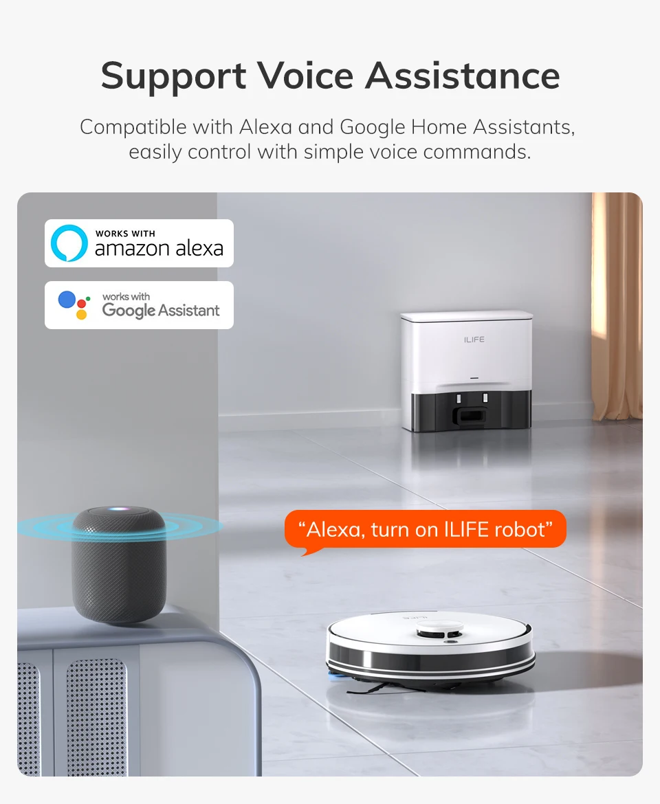 ILIFE A30 Pro | Aspirateur Robot 2-en-1 avec Station de Vidage Auto | 5000Pa | LiDAR | Autonomie 180 min – Image 26