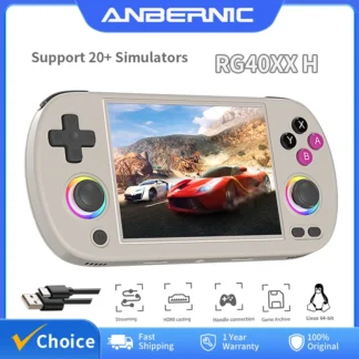 Anbernic RG40XX H France, Console rétro portable 2026, Émulateur PSP PS1 portable, Console de jeu Linux, Cadeau geek rétro