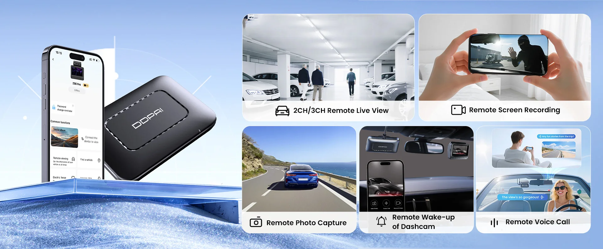 DDPAI Z60 Pro 4K Dash Cam | Capteur Sony STARVIS 2 IMX678 | Vision Nocturne IA | ADAS 2.0 & 4G Cloud – Image 29