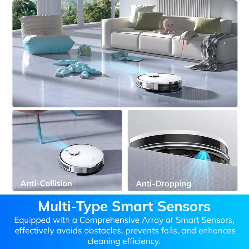 ILIFE A30 Pro | Aspirateur Robot 2-en-1 avec Station de Vidage Auto | 5000Pa | LiDAR | Autonomie 180 min – Image 6